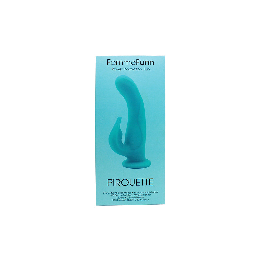 FemmeFunn Pirouette Silicone Remote Rotating Rabbit Vibrator