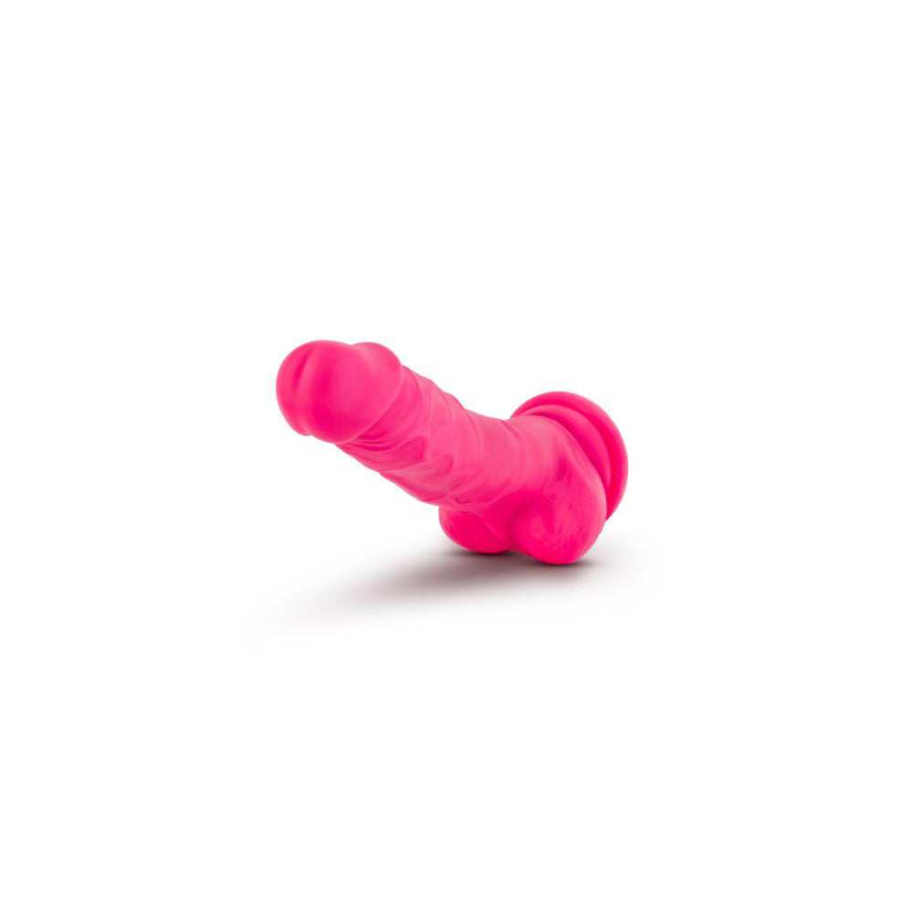 Blush Neo Elite 7.5 Inch Dual Density Silicone Suction Cup Dildo With Balls