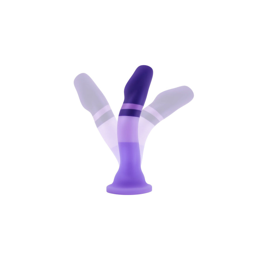 Blush Avant D2 Purple Rain Suction Cup Base Silicone Dildo