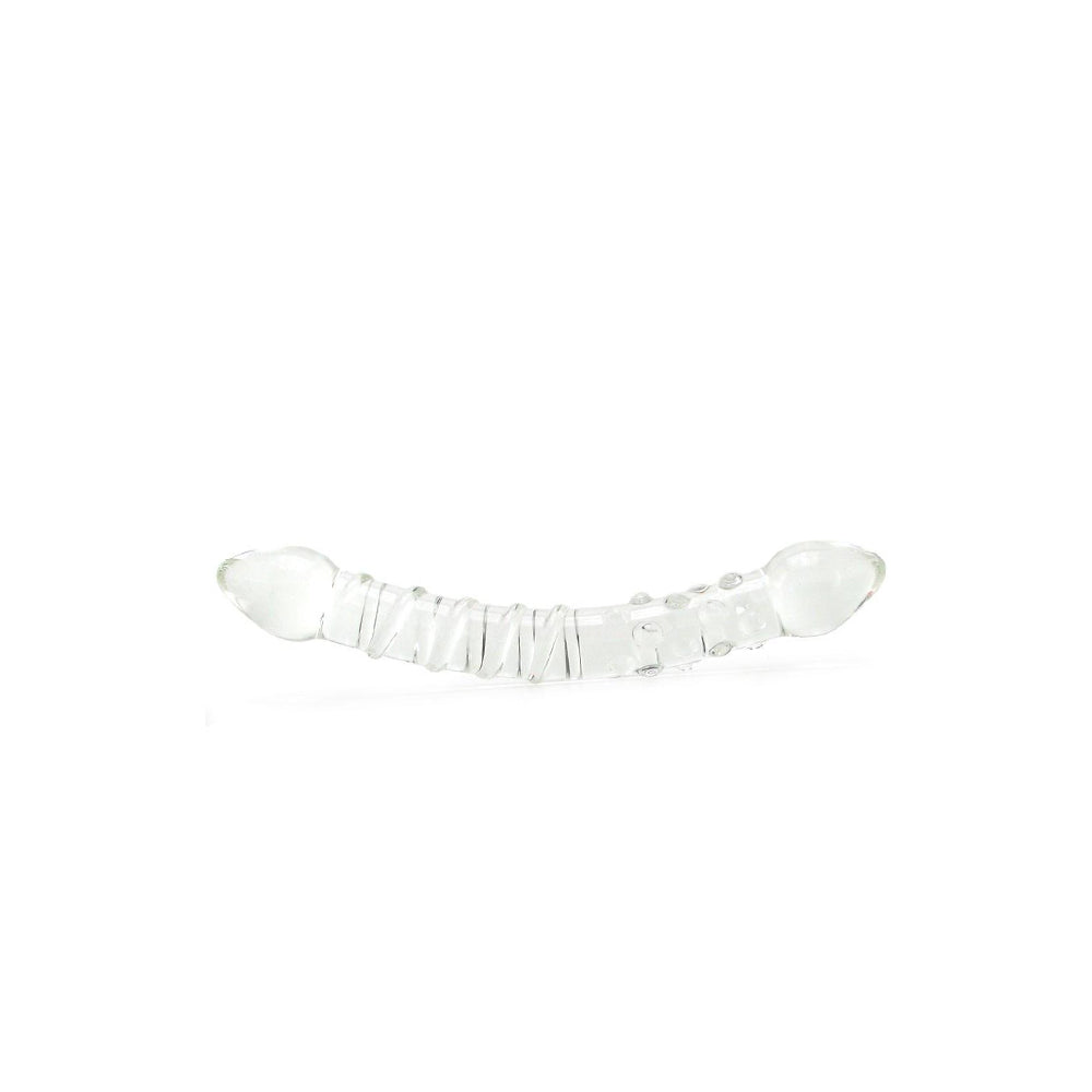 Glas Double Trouble Textured Glass Dildo