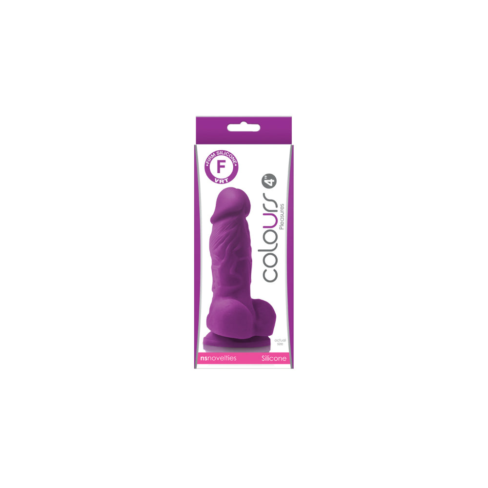 Colours Pleasures 4 Inch Silicone Suction Cup Dildo