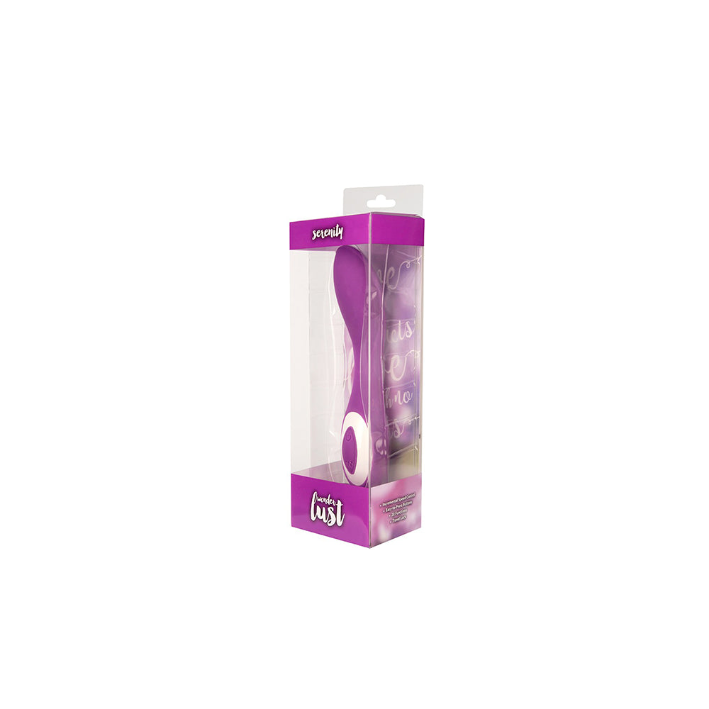 Wonderlust Serenity Splash Proof Rechargeable Silicone Vibrator