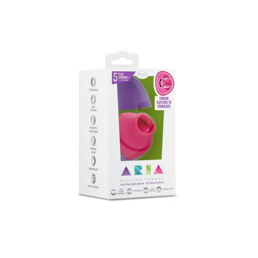 Aria Flutter Tongue Vibrating Silicone Clitoral Simulator