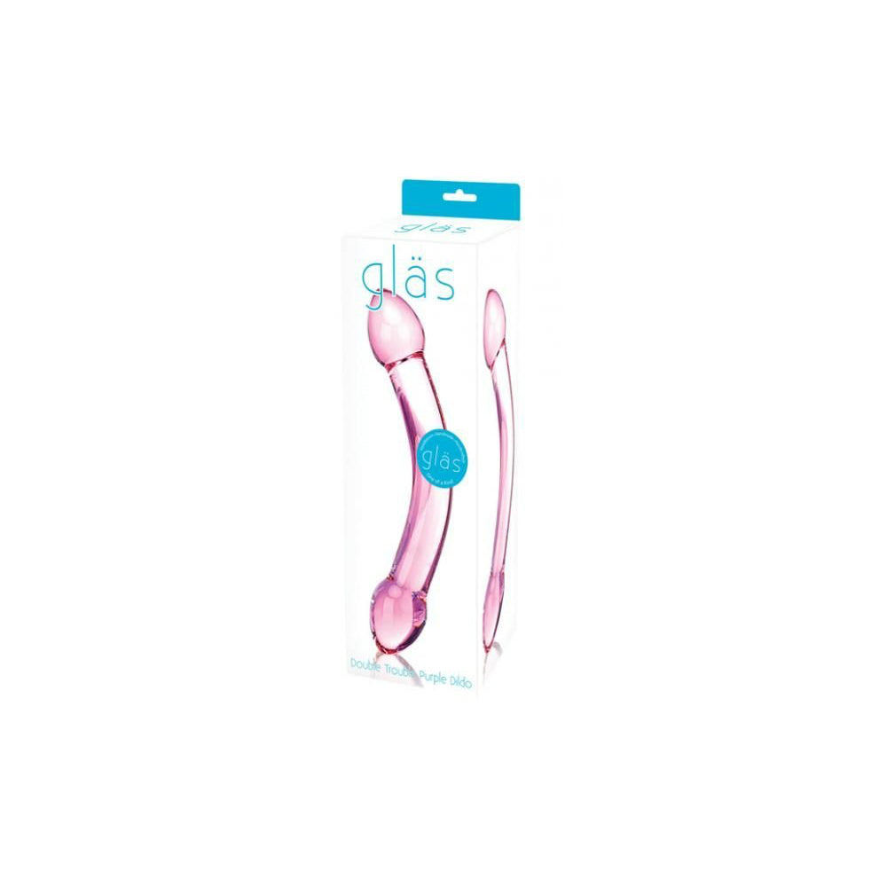 Glas Double Trouble Smooth Glass Dildo
