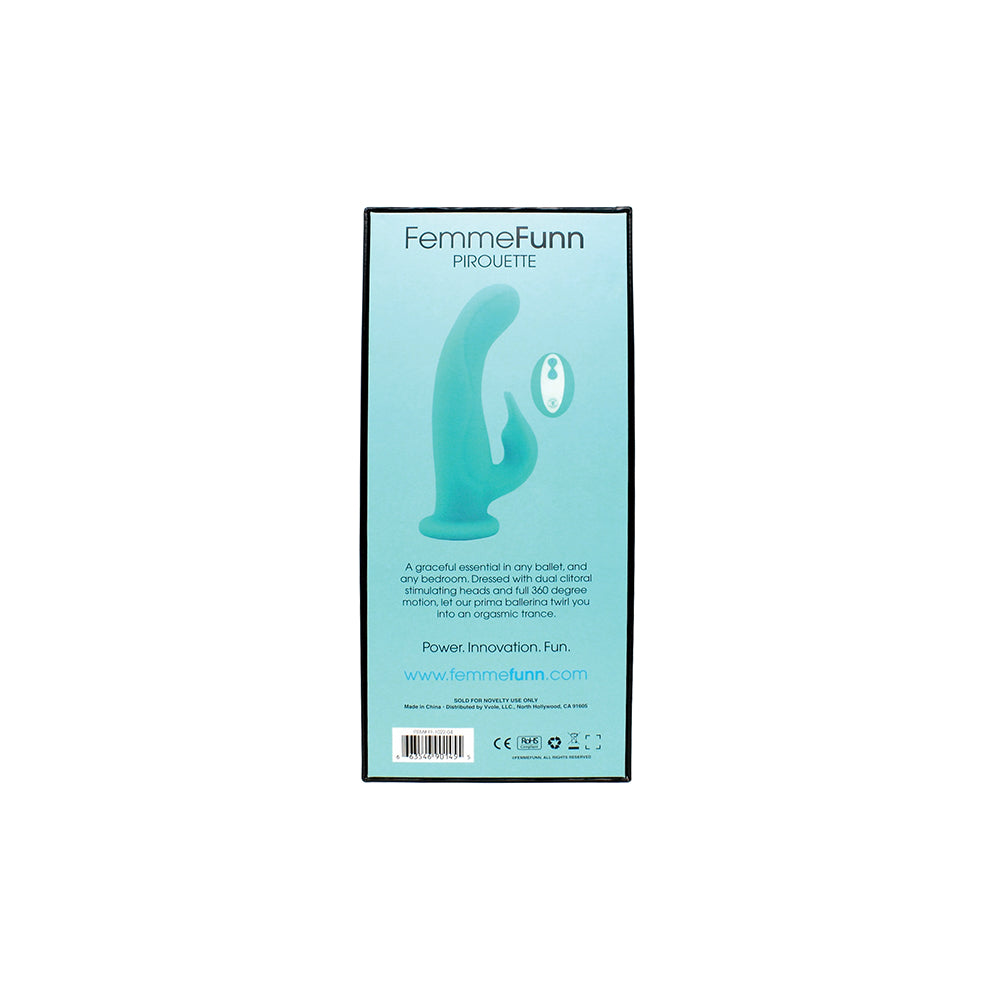 FemmeFunn Pirouette Silicone Remote Rotating Rabbit Vibrator