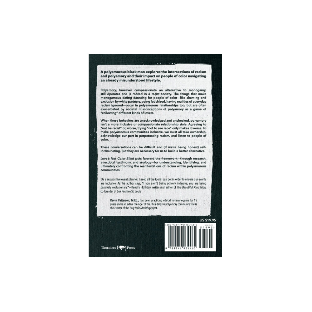 Love's Not Color Blind Book by Kevin A. Patterson