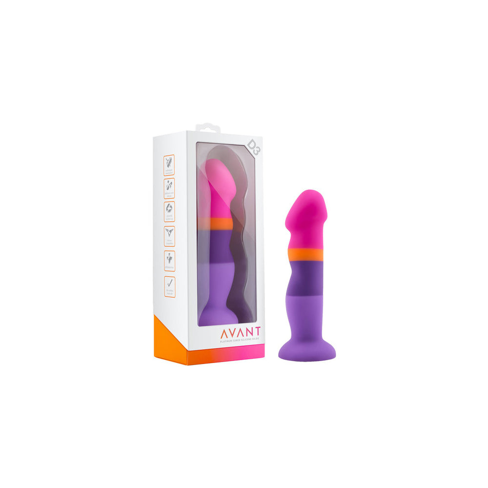 Blush Avant D3 Summer Fling Suction Cup Base Silicone Dildo