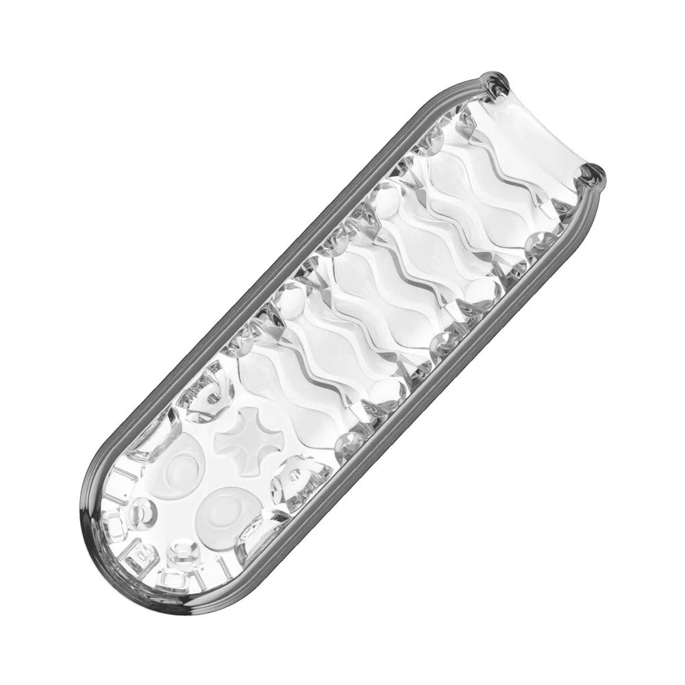 Adam & Eve Adam's Crystal Trio Stretchy Textured Closed Ended See Through Stroker Set of Three