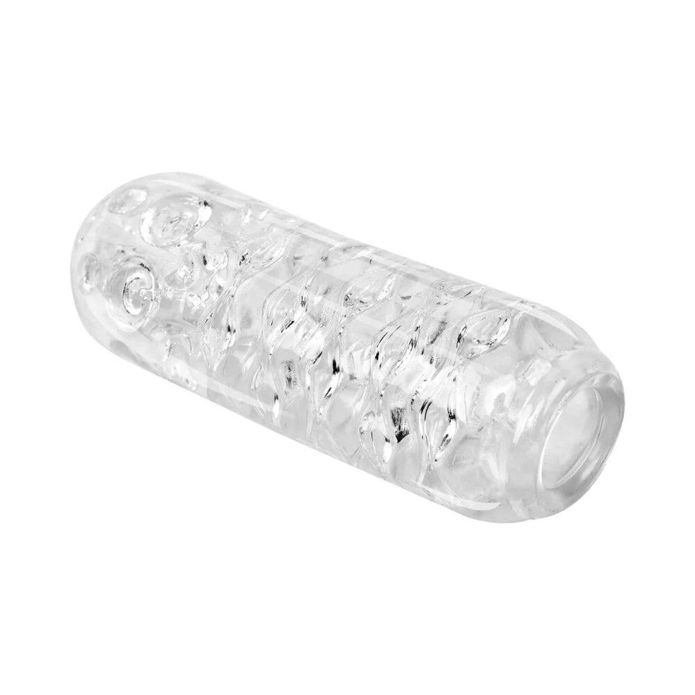 Adam & Eve Adam's Crystal Trio Stretchy Textured Closed Ended See Through Stroker Set of Three