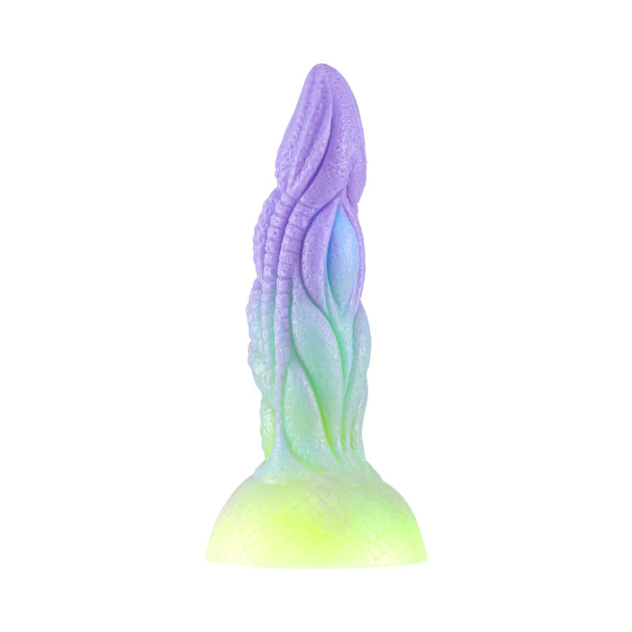 Adam & Eve Calypso Fantasy Textured Silicone Harnessable Dildo With Suction Cup