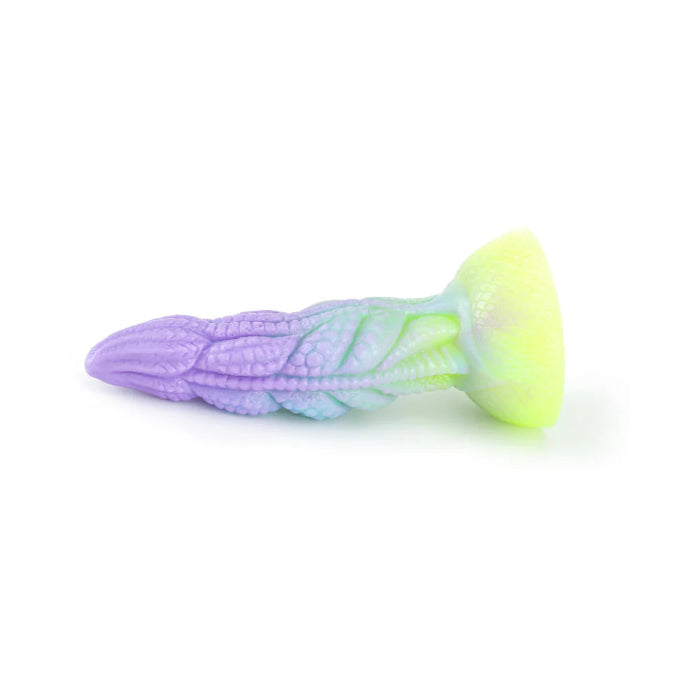 Adam & Eve Calypso Fantasy Textured Silicone Harnessable Dildo With Suction Cup