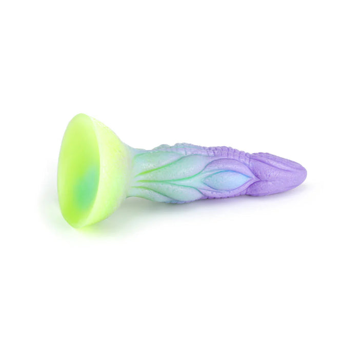 Adam & Eve Calypso Fantasy Textured Silicone Harnessable Dildo With Suction Cup