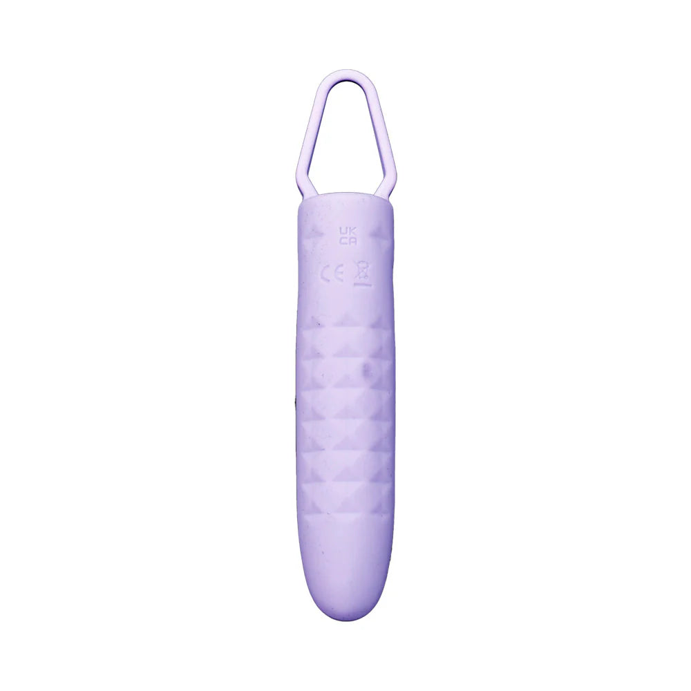 Adam & Eve Finger Waves Rechargeable Textured LED Bullet Vibe With Finger Loop