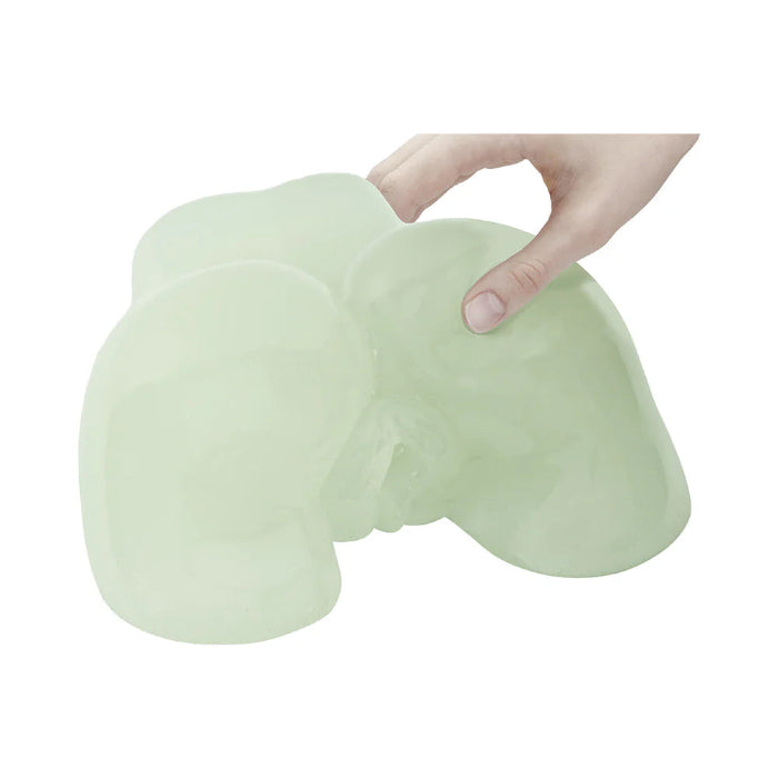Adam & Eve Glow-in-the-Dark Peek-A-Booty See-Through Dual Entry Masturbator