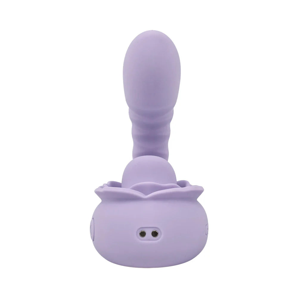 Adam & Eve Lilac Licks Rechargeable Silicone Flicking Tongue and Rotating G-Spot Stimulator