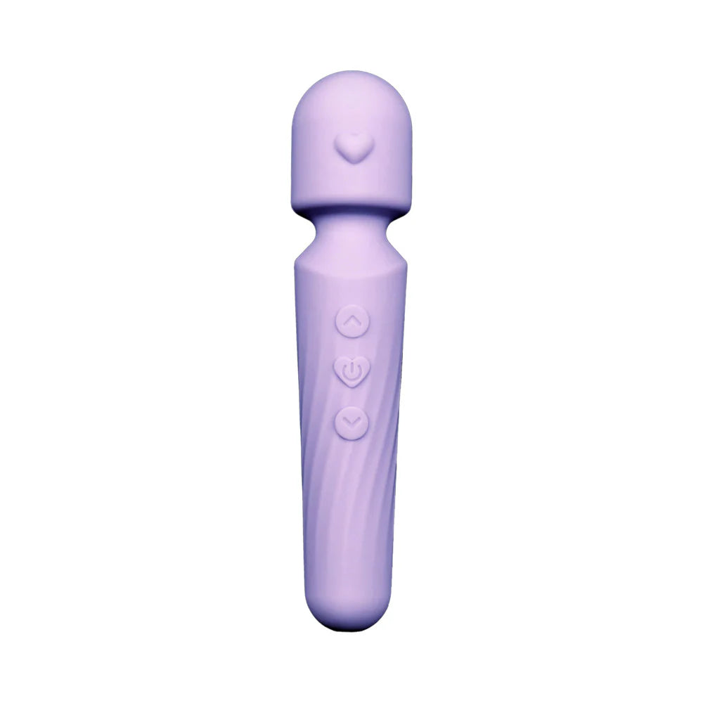 Adam & Eve Lilac Love Wand Petite Rechargeable Silicone Cordless Wand