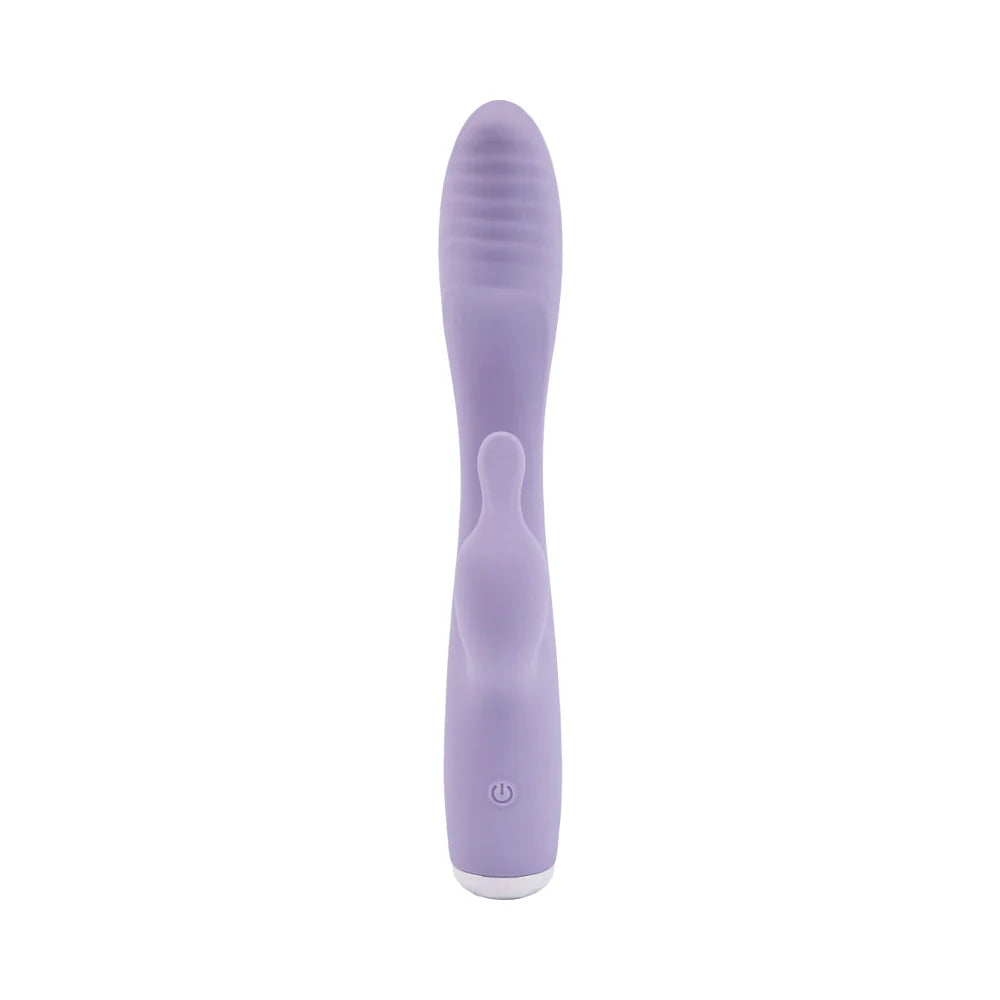 Adam & Eve Slim Lady Rechargeable Silicone Dual Stimulator with Fluttery External Stimulator