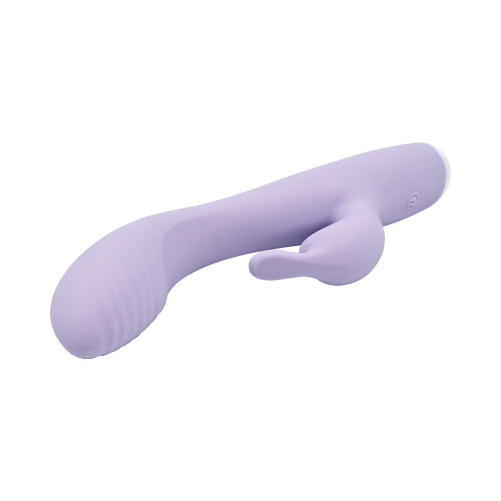 Adam & Eve Slim Lady Rechargeable Silicone Dual Stimulator with Fluttery External Stimulator