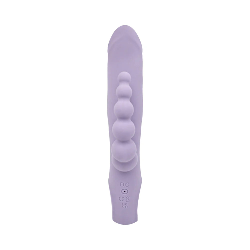 Adam & Eve Thrust Bunny Triple-Stimulating Rechargeable Silicone Thrusting Vibrating Rabbit with Anal Beads