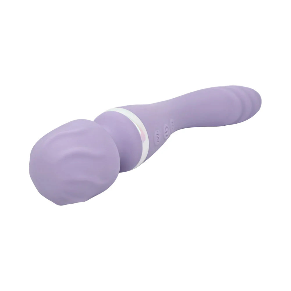 Adam & Eve Wand & Done Silicone Dual-Ended Cordless Wand and Curved G-Spot Massager
