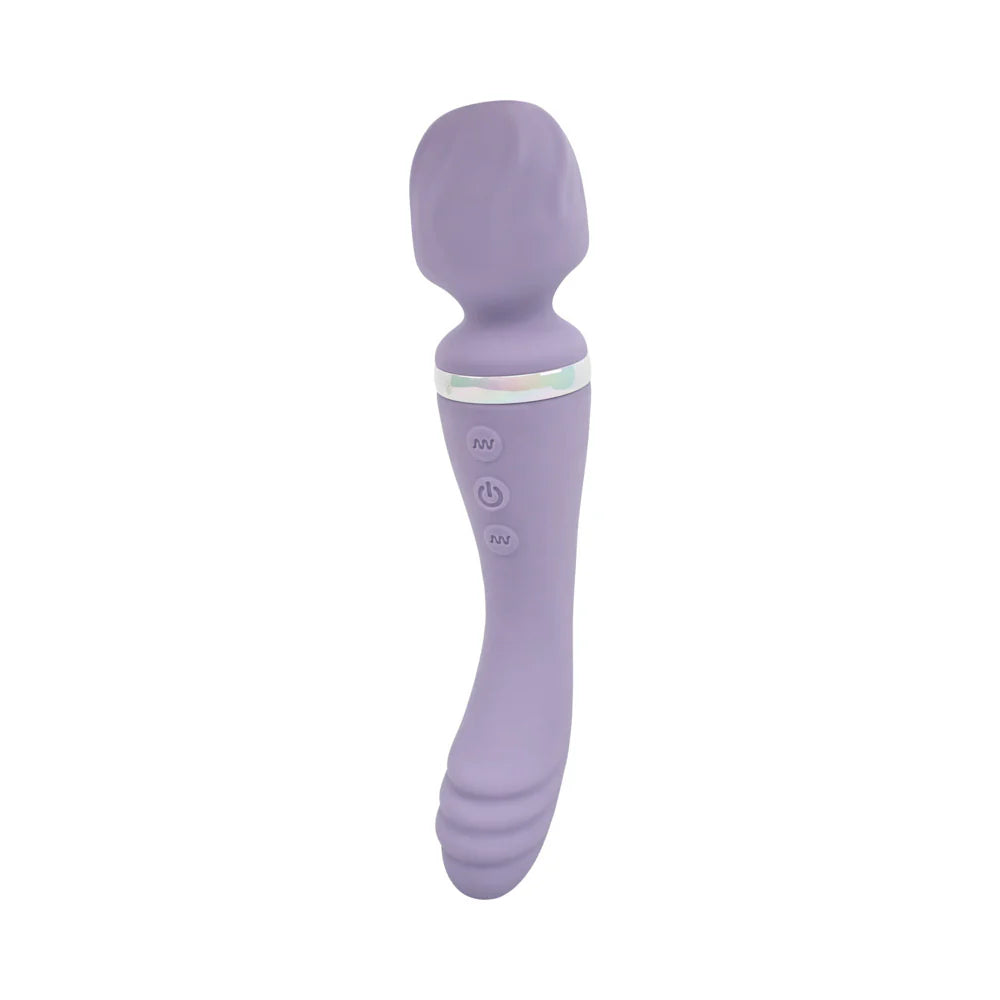 Adam & Eve Wand & Done Silicone Dual-Ended Cordless Wand and Curved G-Spot Massager