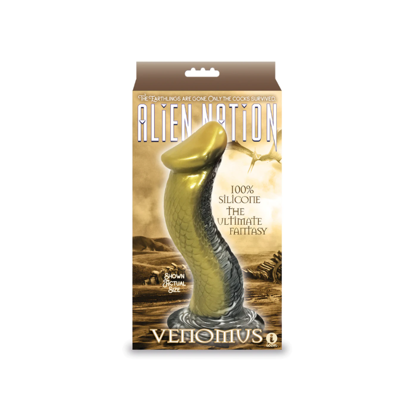 AlienNation Venomus Fantasy Snake Inspired Shaped Dildo With Strong Suction Cup