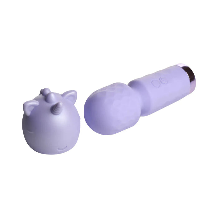 BANG! Unicorn Rechargeable Silicone Mini Wand Vibrator With Removable Unicorn Sleeve