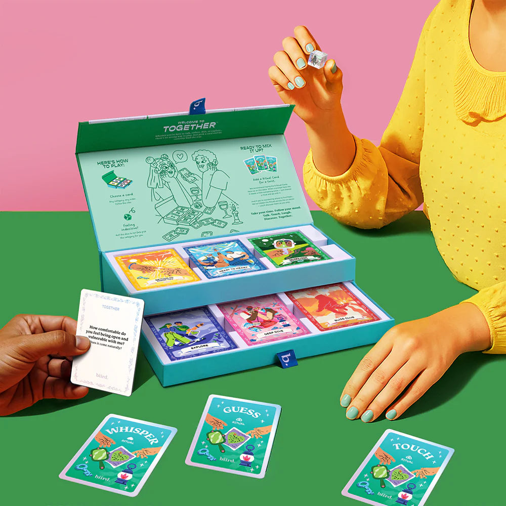 Biird x Jouissance Club Together Couples Card Game To Spark Meaning Conversation