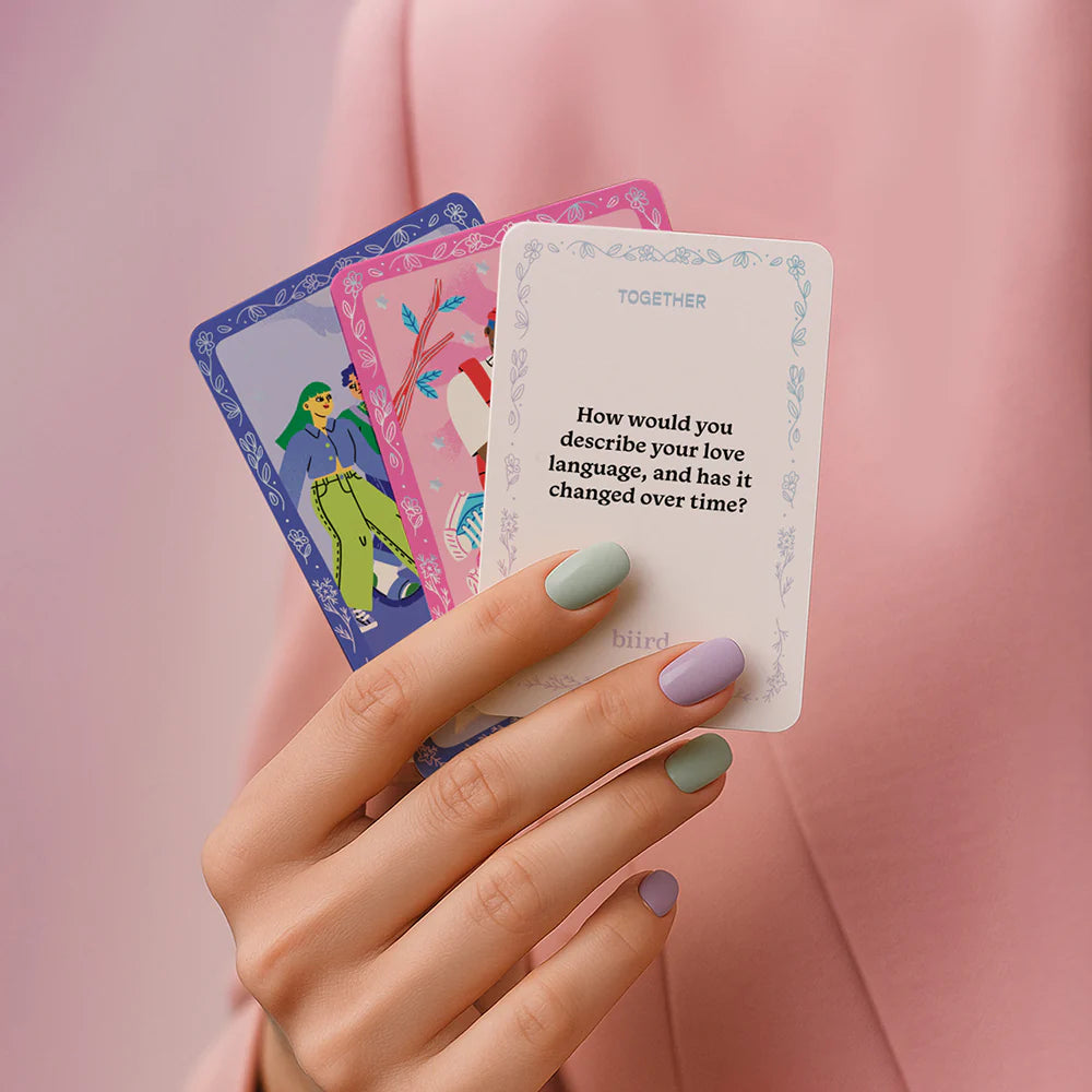 Biird x Jouissance Club Together Couples Card Game To Spark Meaning Conversation