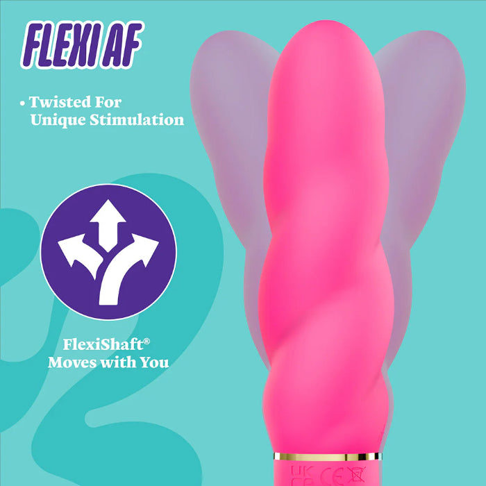 Blush Aria Amazing AF 2.0 Powerful Twisted Texture Vibrator With Loop Handle