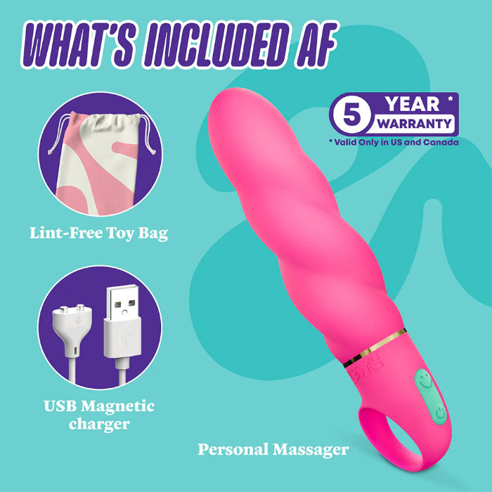 Blush Aria Amazing AF 2.0 Powerful Twisted Texture Vibrator With Loop Handle
