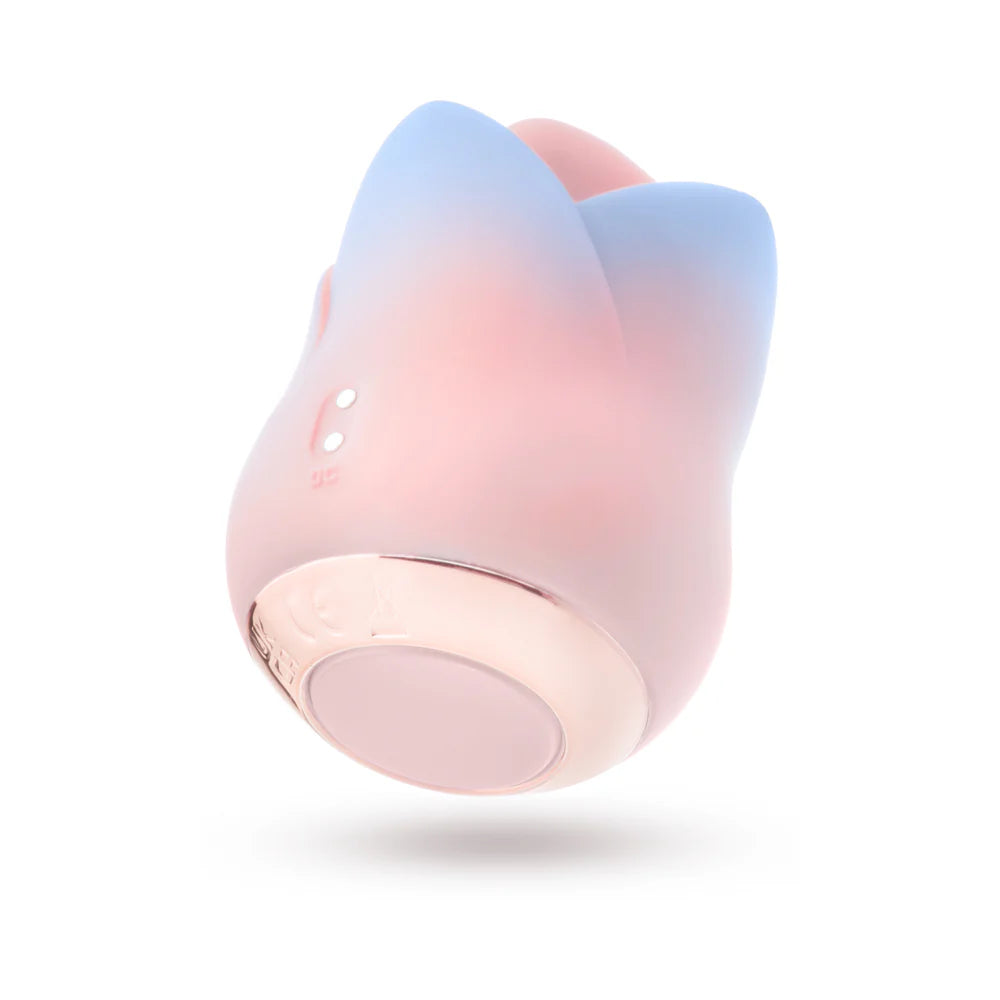 Blush Collection Kissing Rose Vibrating Licking Tongue Stimulator