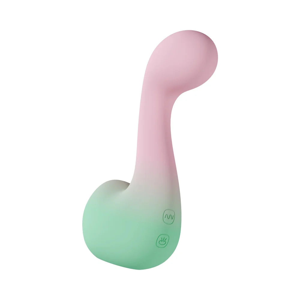 Blush Play With Me Play With Me Melody Rechargeable Dual-Ended Fluttery Stimulator and G-Spot Vibrator