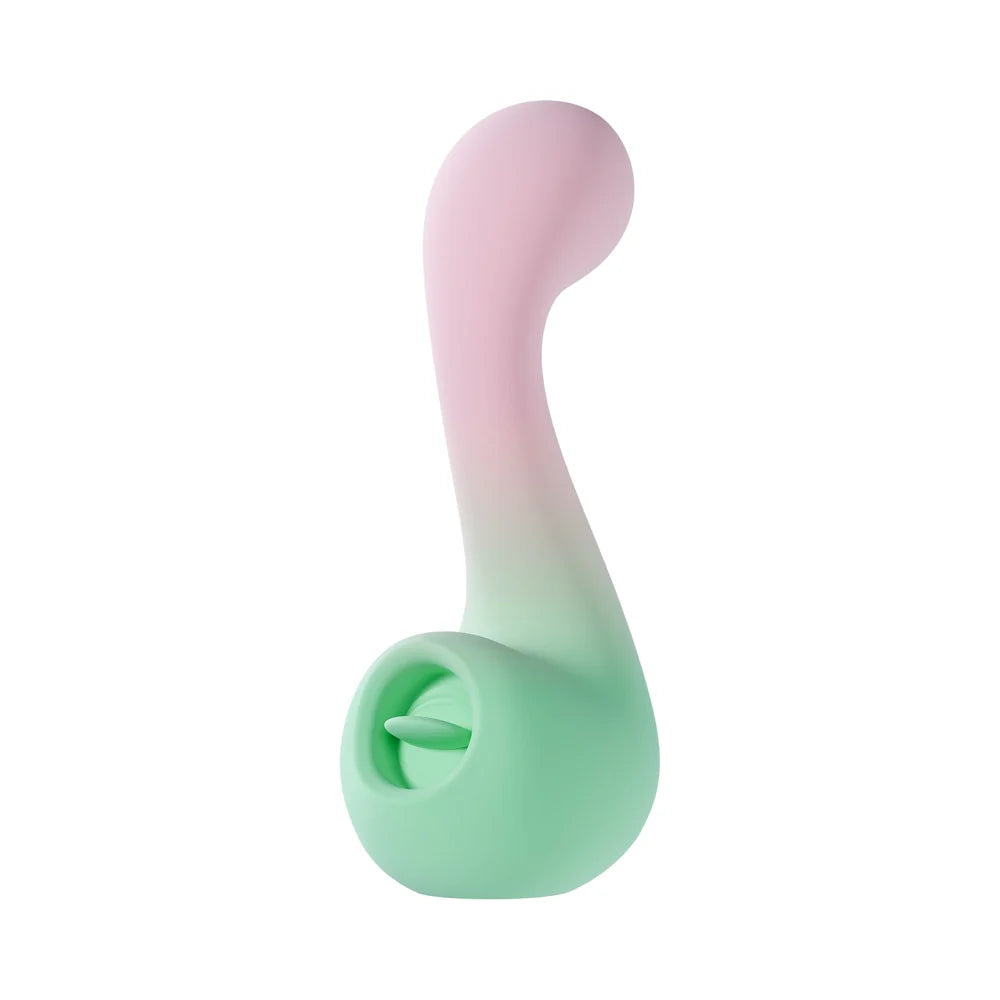 Blush Play With Me Play With Me Melody Rechargeable Dual-Ended Fluttery Stimulator and G-Spot Vibrator