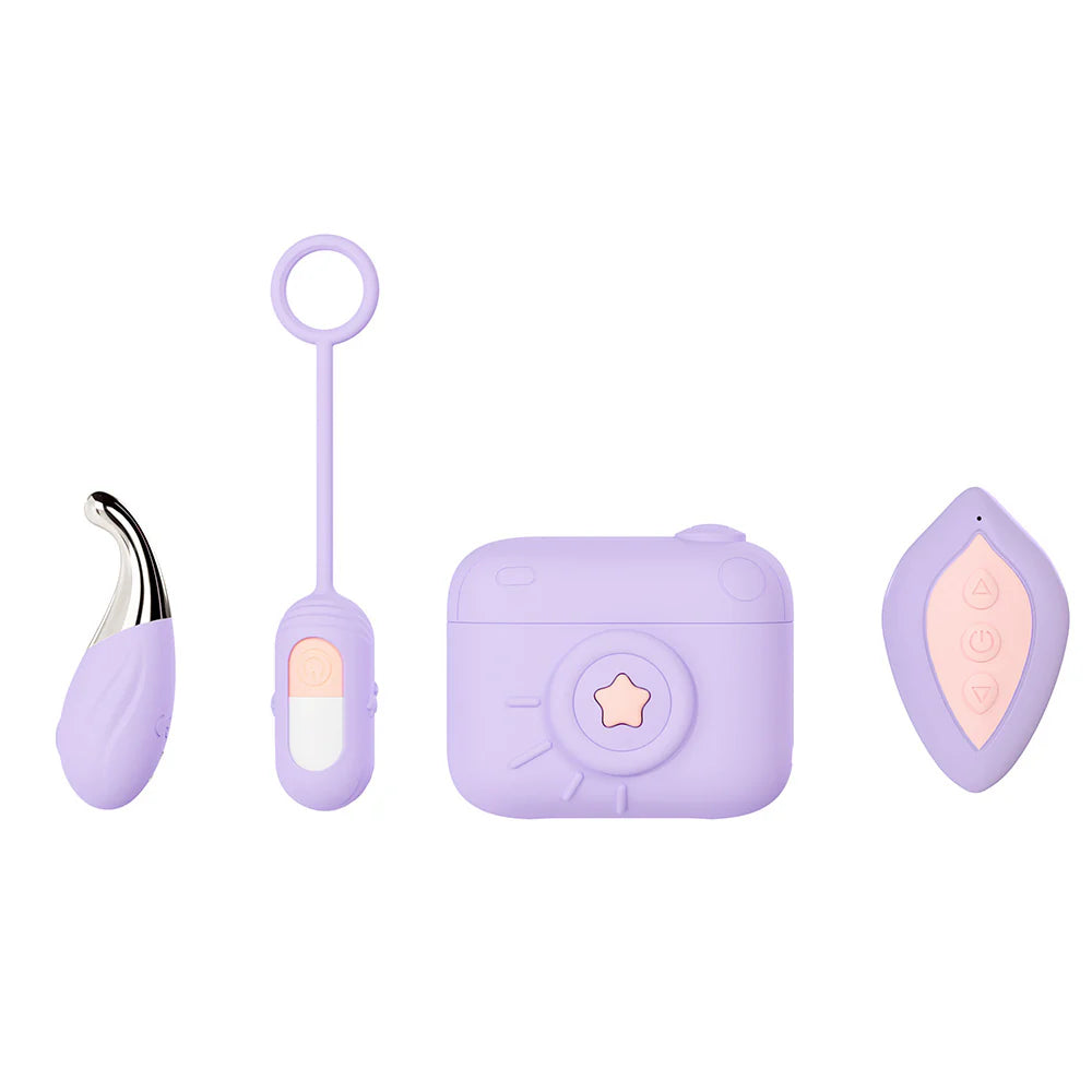 Blush Play With Me Snapstar Rechargeable Remote-Controlled Vibrator Set With Storage Case