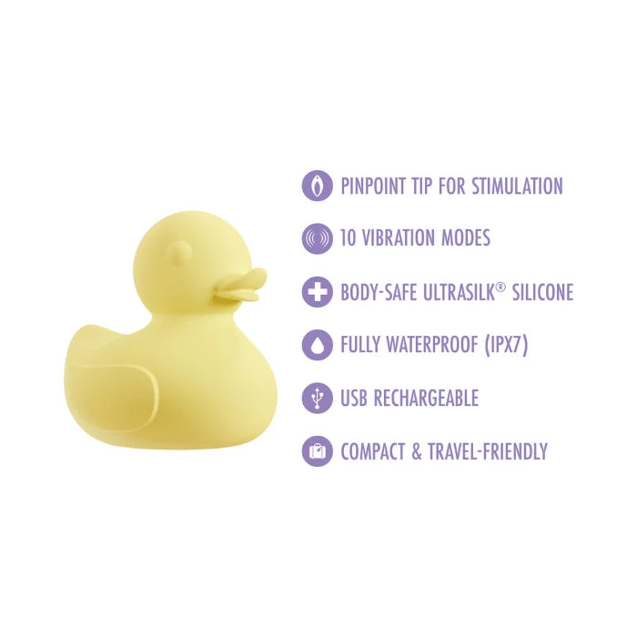 Blush Play With Me Splash Rechargeable Silicone Duck Shaped Vibrator