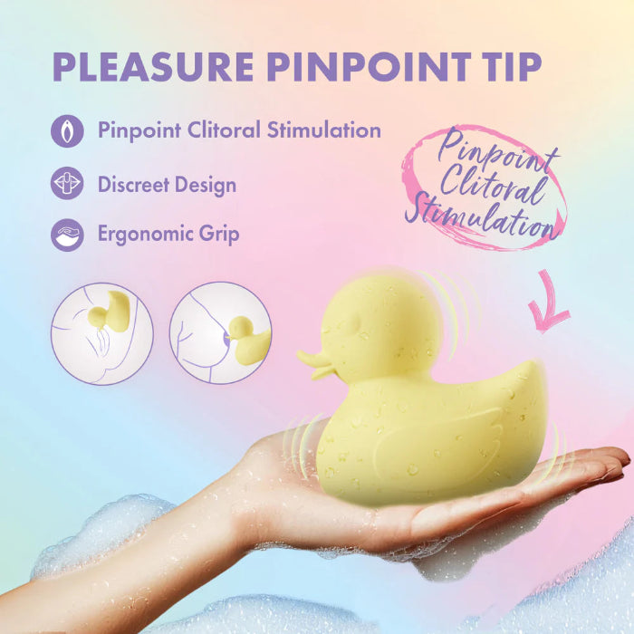 Blush Play With Me Splash Rechargeable Silicone Duck Shaped Vibrator