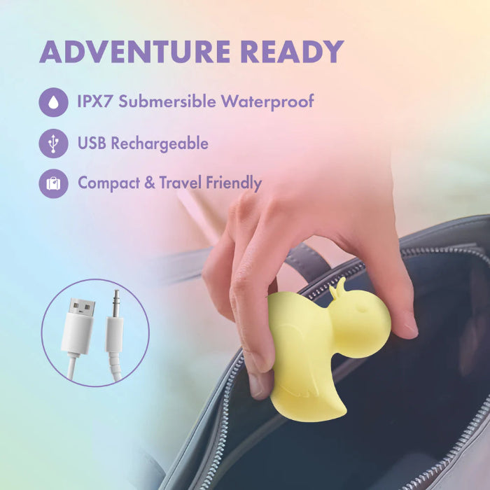 Blush Play With Me Splash Rechargeable Silicone Duck Shaped Vibrator