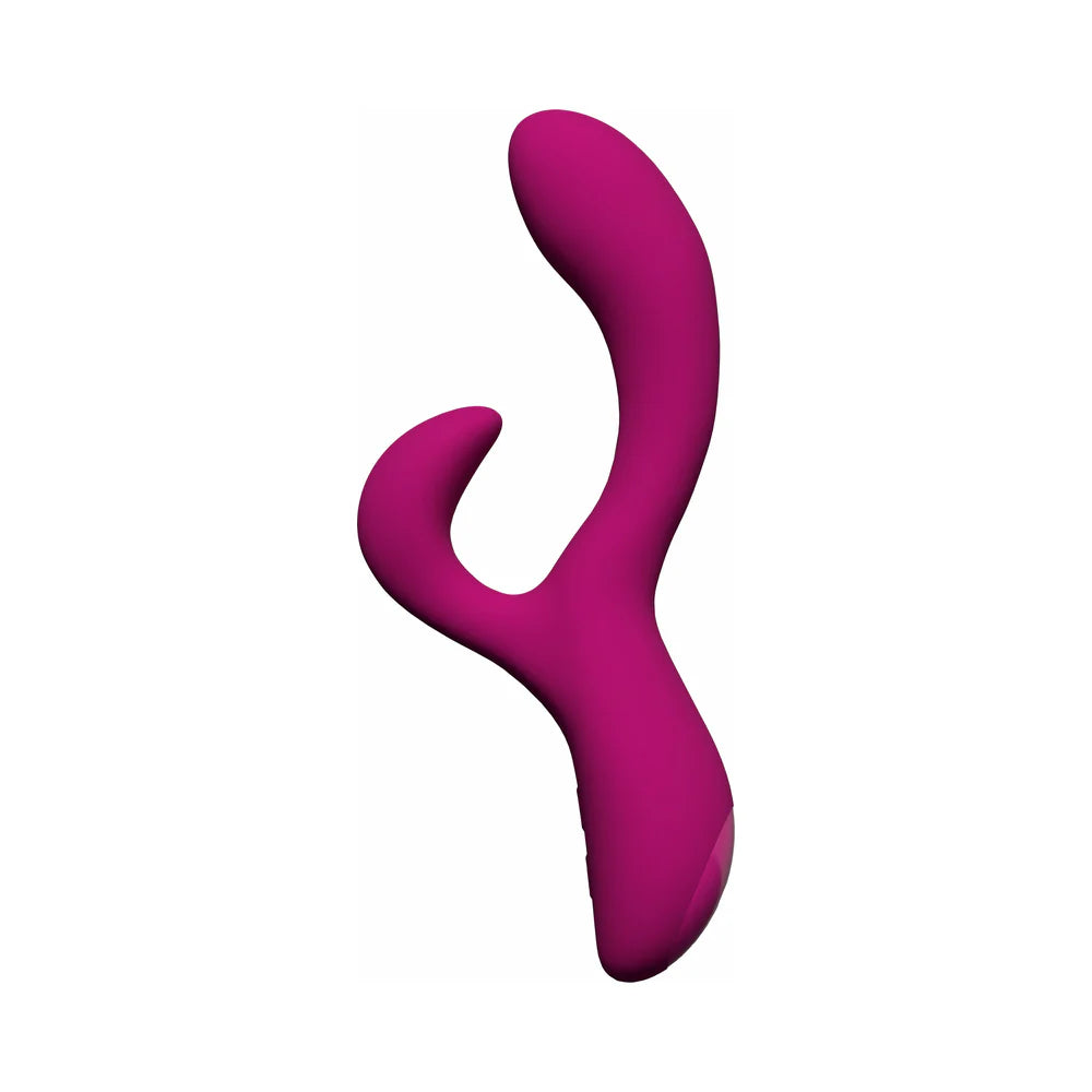 Blush Quinn Curved Warming Rabbit Style Vibrator