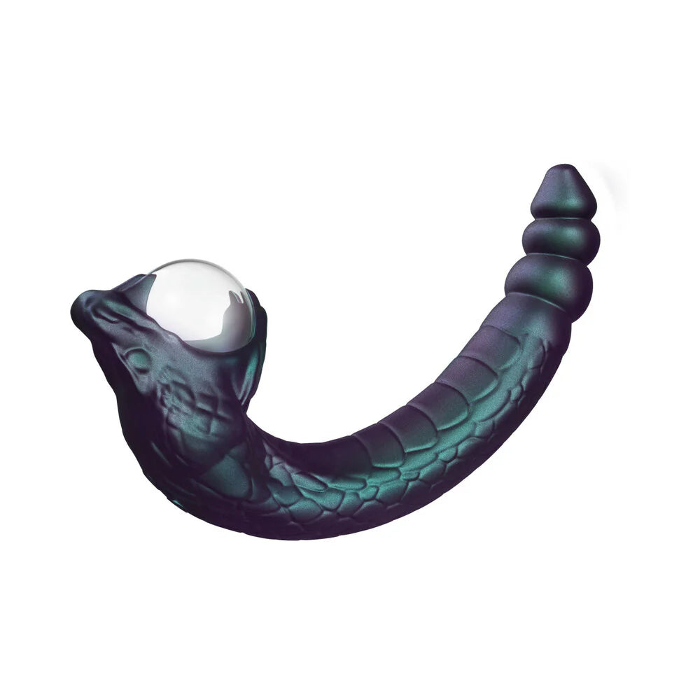 Blush Temptasia Rattle Snake Dark Millenia Rechargeable Dual Motor Flexible G-Spot Vibrator With Plasma Globe