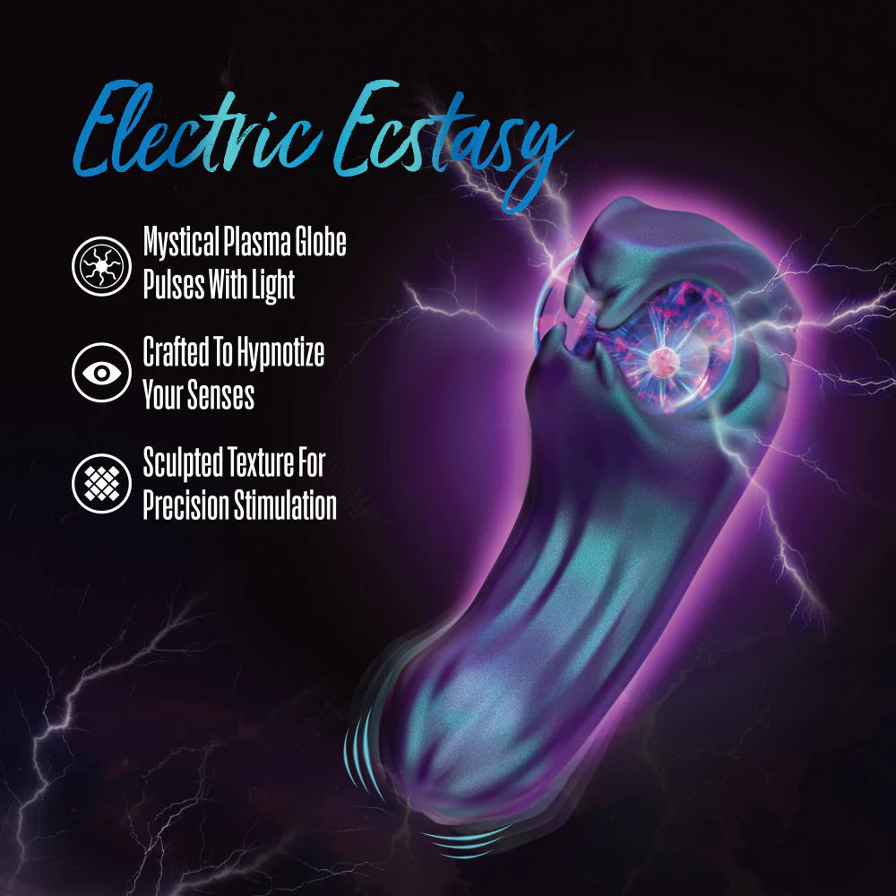 Blush Temptasia Viper Dark Millenia Rechargeable Dual Motor Pulse G-Spot Vibrator With Plasma Globe