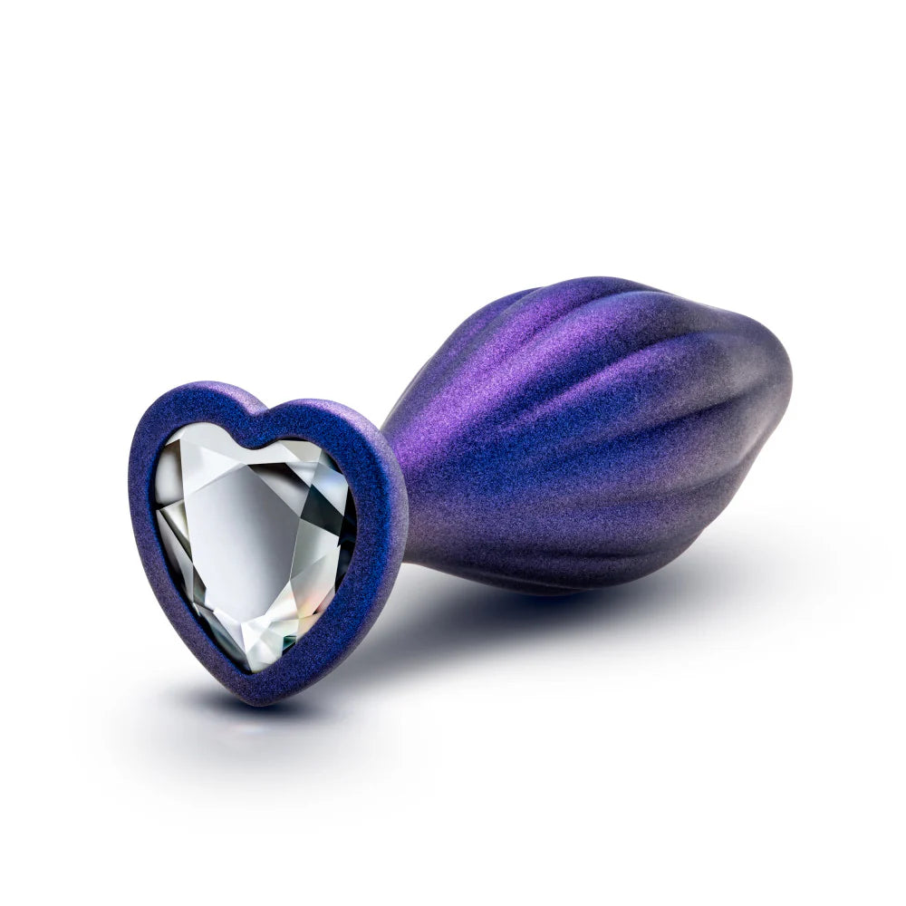 Blush Anal Adventures Matrix Wavy Bling Heart Jewel Butt Plug