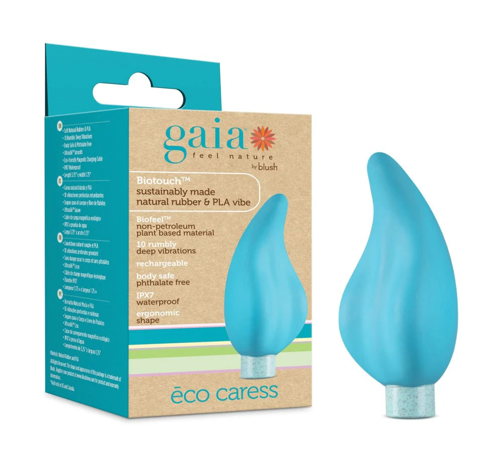 Blush Gaia Eco Caress Rechargeable Bullet And Silicone Pinpointed Sleeve