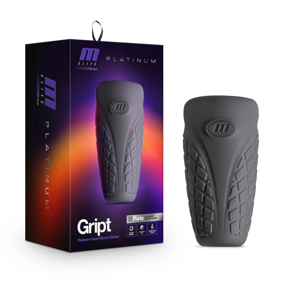 Blush M Elite Platinum Gript Silicone Stroker Masturbation Sleeve