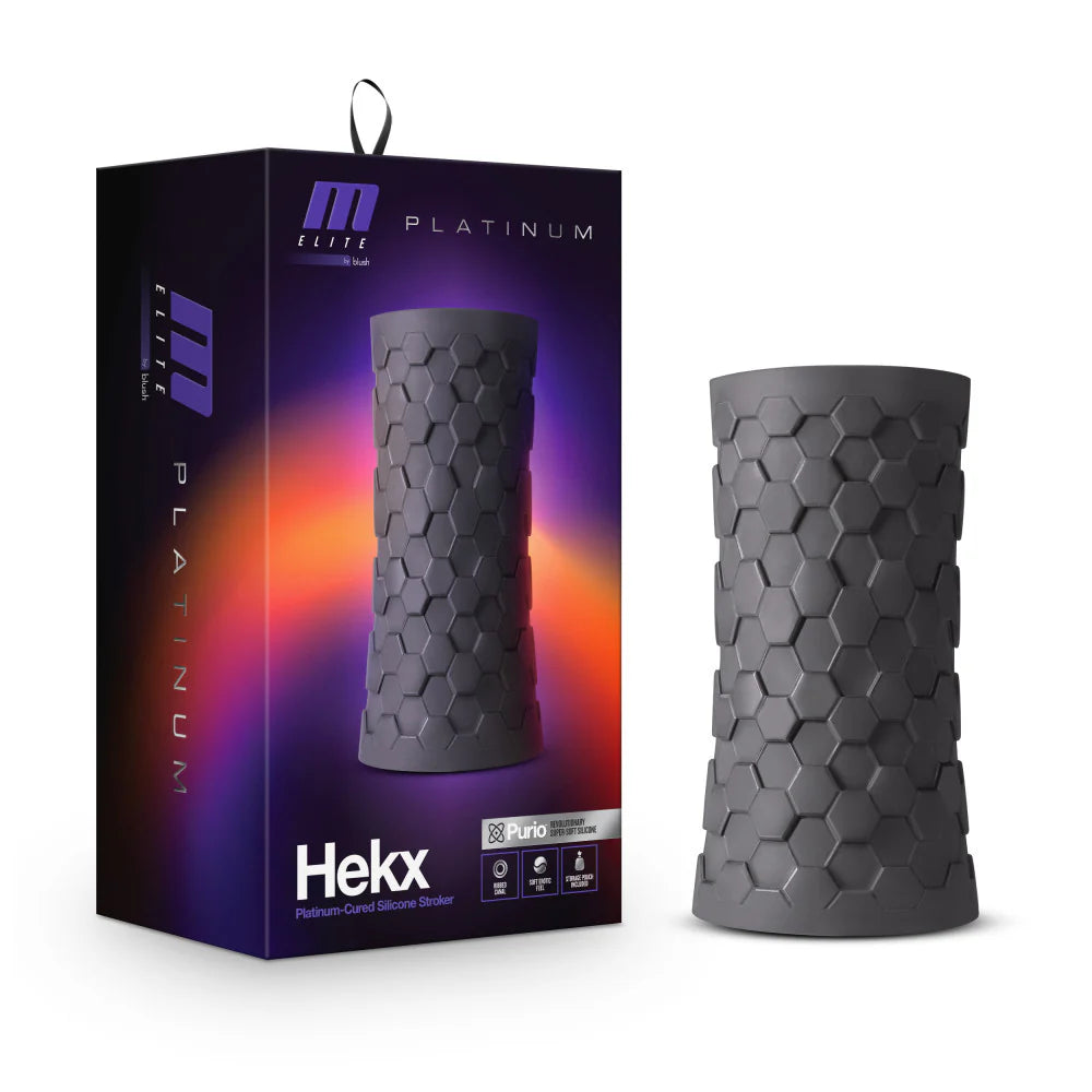Blush M Elite Platinum Hekx Silicone Stroker Masturbation Sleeve