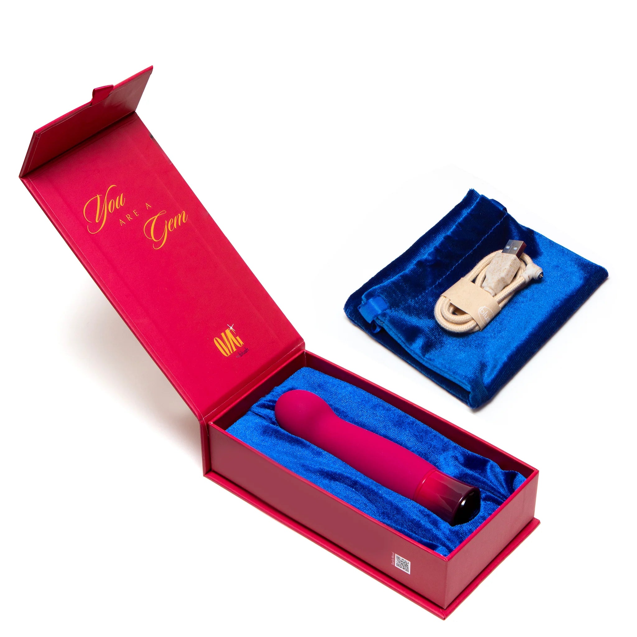 Blush Oh My Gem Classy Rechargeable Warming Silicone Curved G-Spot Vibrator