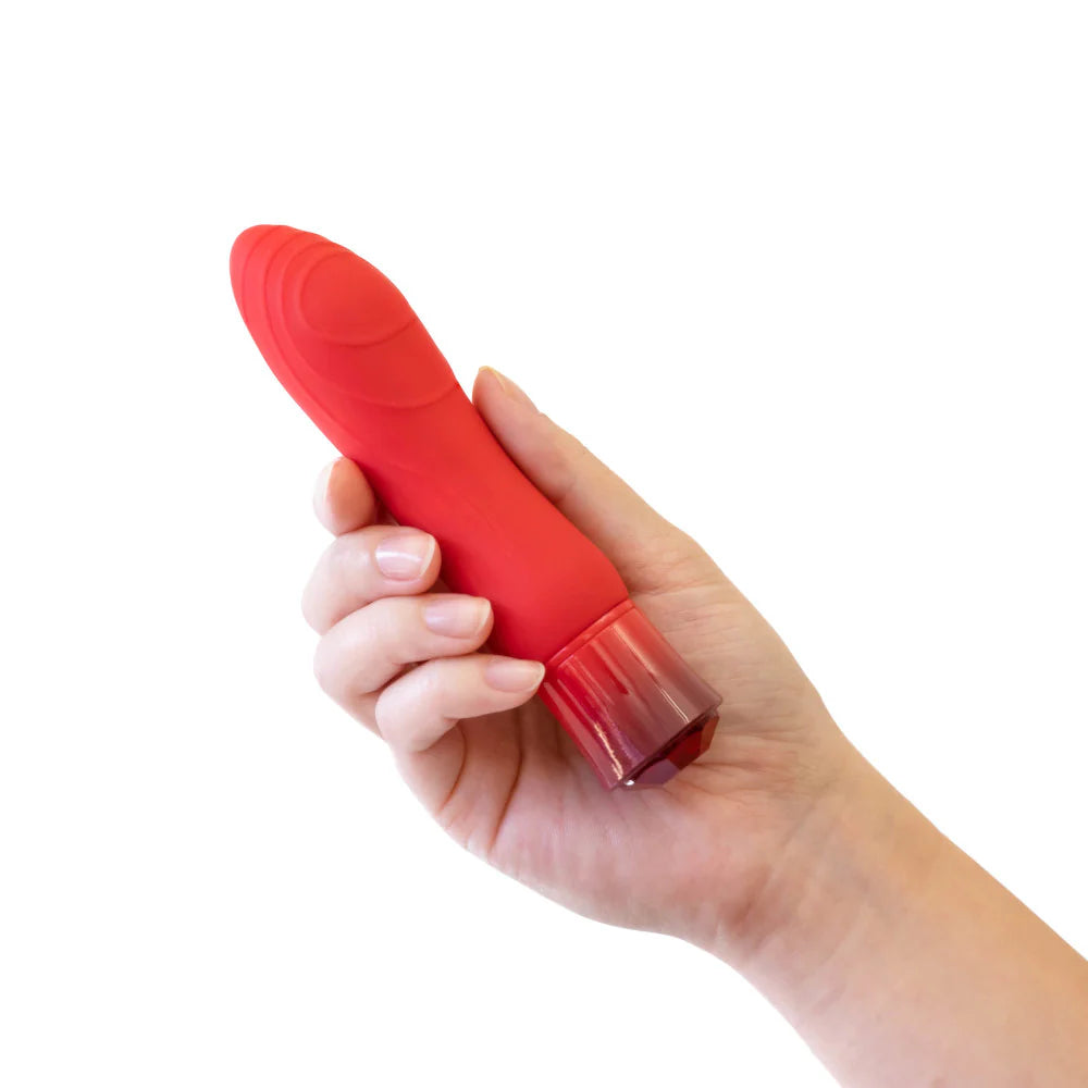 Blush Oh My Gem Desire Ruby Rechargeable Warming Silicone Rounded G-Spot Vibrator
