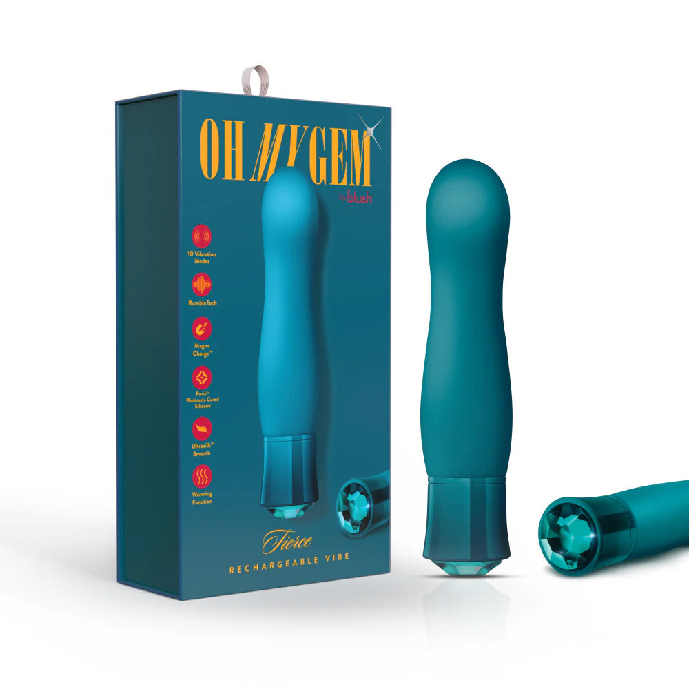 Blush Oh My Gem Fierce Rechargeable Warming Silicone G-Spot Vibrator
