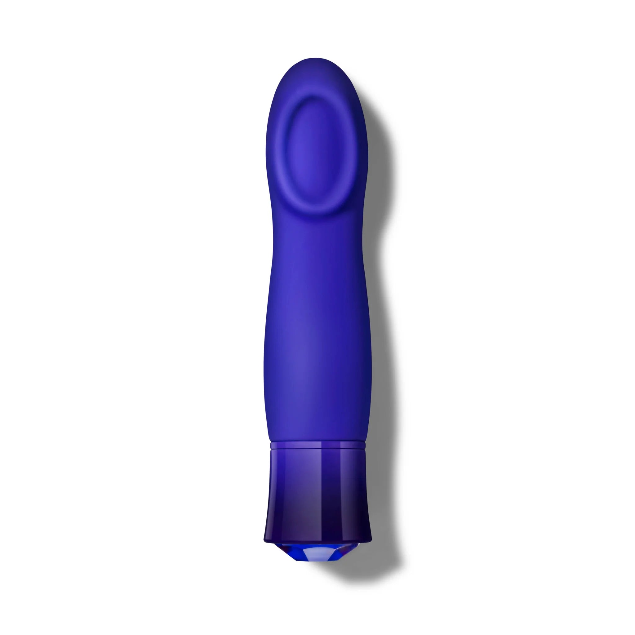 Blush Oh My Gem Mystery Sapphire Rechargeable Warming Silicone Scooped Tongue Vibrator