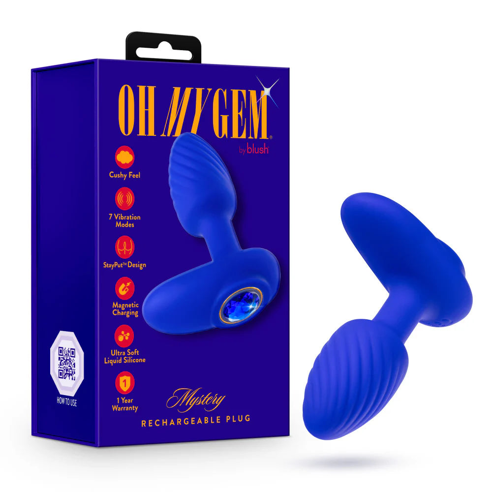 Blush Oh My Gem Rechargeable Vibrating Mystery Plug